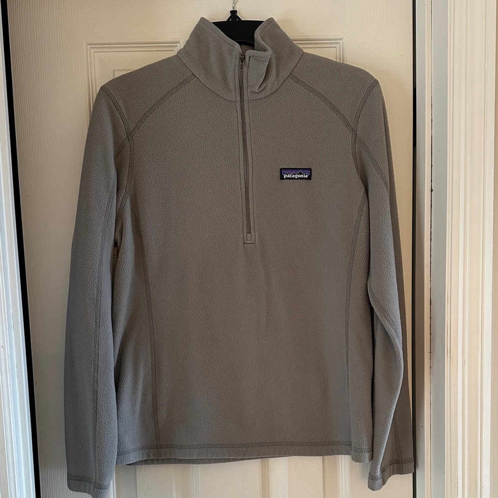 Patagonia Gray Quarter-Zip Fleece quarter zip pullover